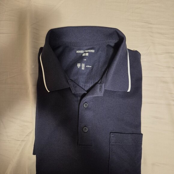 NEW Uniqlo Men's Roger Federer Pique Polo - Picture 2 of 4